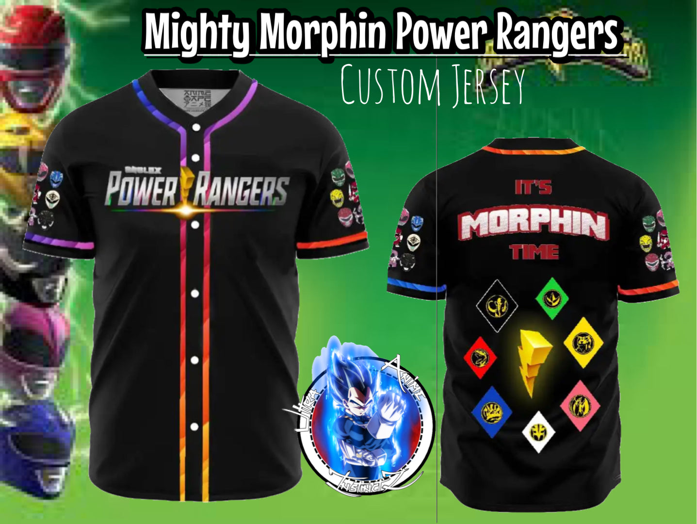 “MORPHIN TIME” Power Rangers Jersey