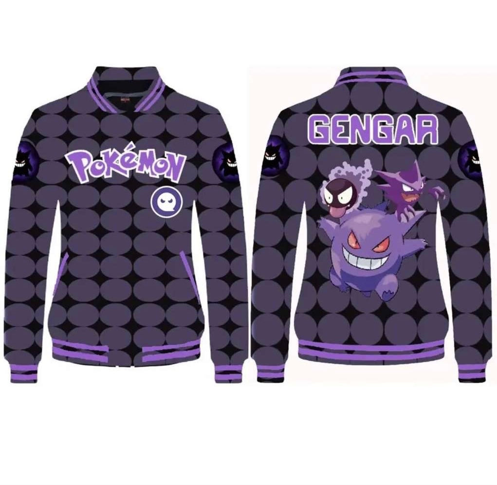 Gengar Pokemon Varsity Jacket