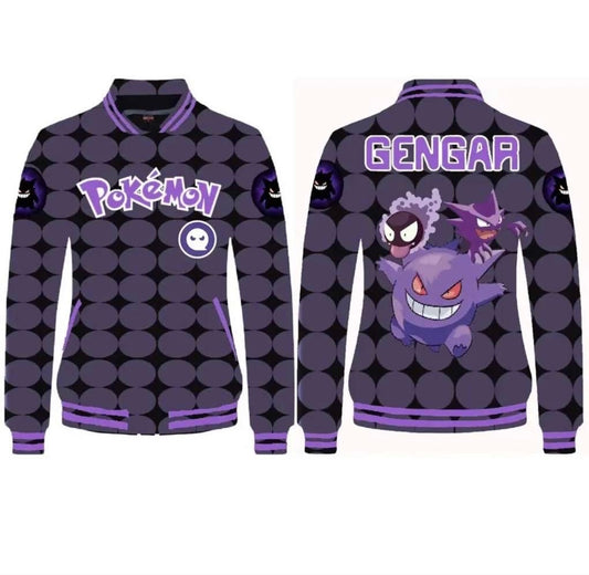 Gengar Pokemon Varsity Jacket