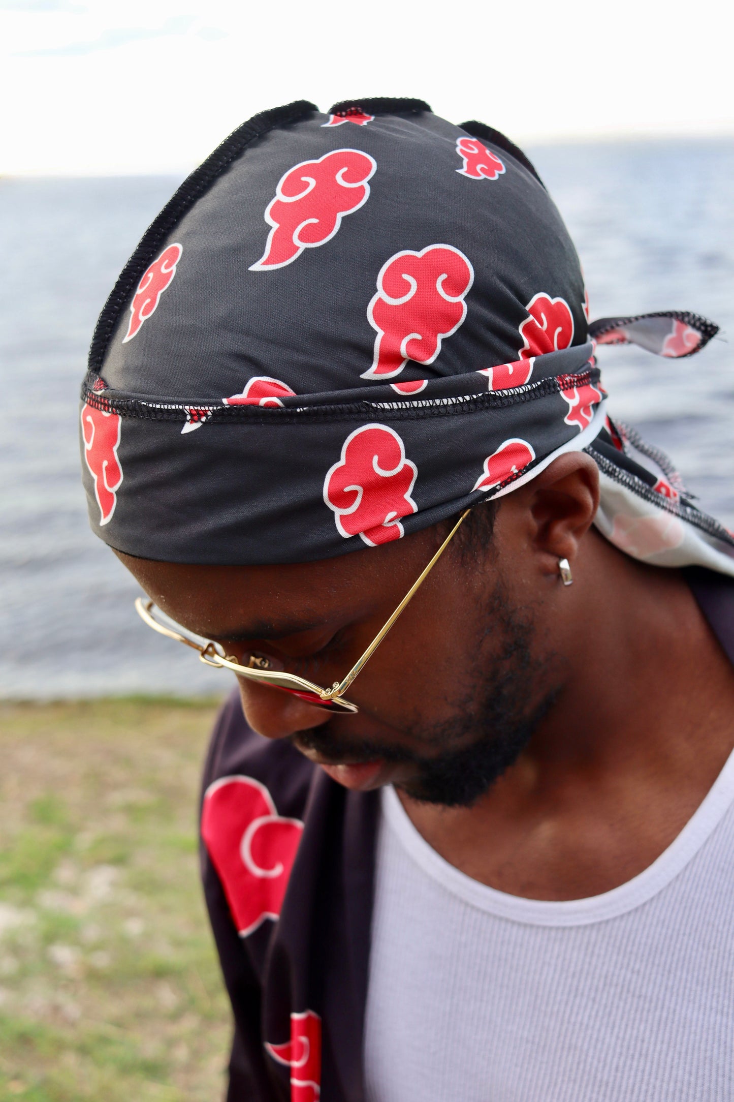 Akatski durag/bonnet (red interior)