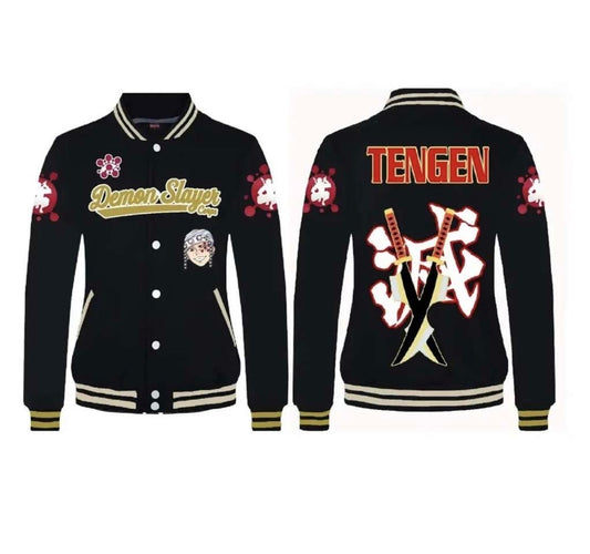 Tengen Uzi Demon Slayer Varsity Jacket