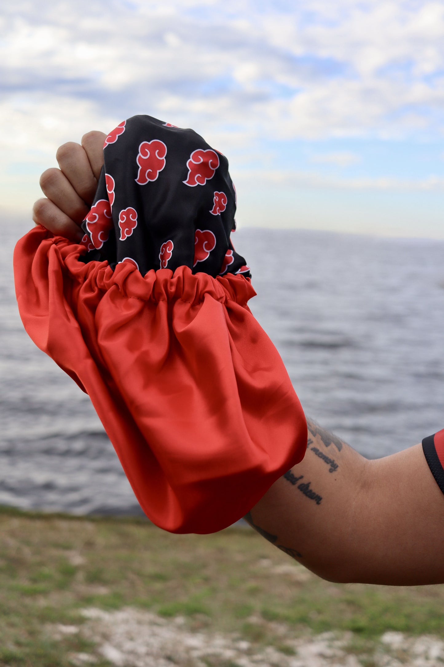 Akatski durag/bonnet (red interior)