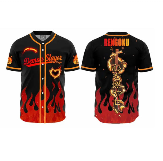 “Set Ablaze” - Rengkou Demon Slayer Jersey