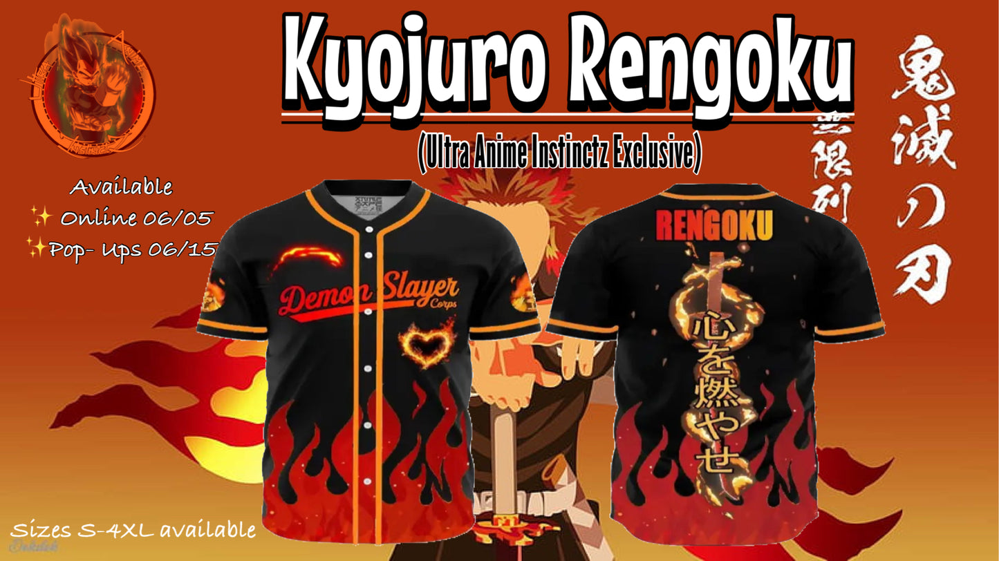 “Set Ablaze” - Rengkou Demon Slayer Jersey