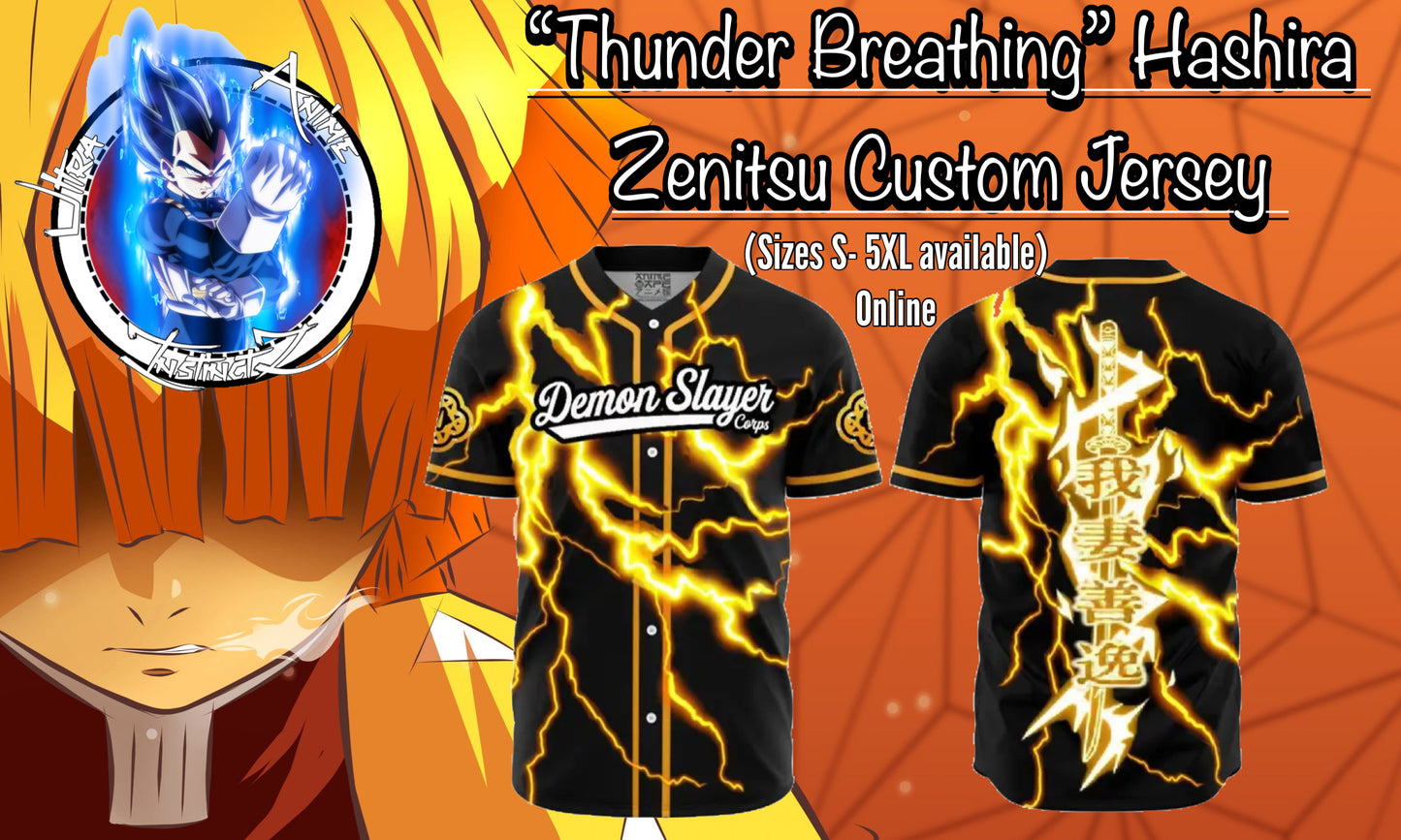 “Lightning Breathing” - Zenitsu Custom Jersey