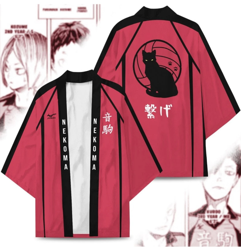 “Nekoma”- Haikyuu Kimono