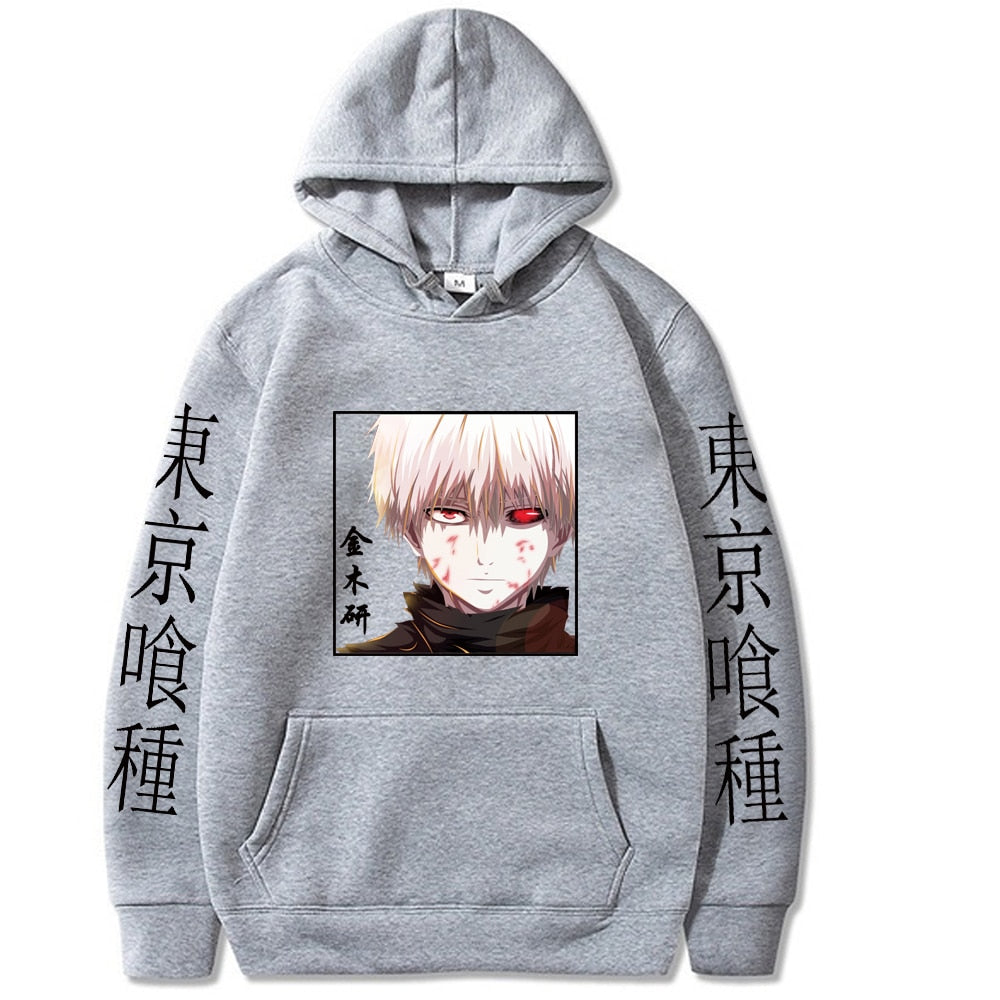 Anime Tokyo Ghoul Pullovers Tops Long Sleeves Hoodie Male Cloth