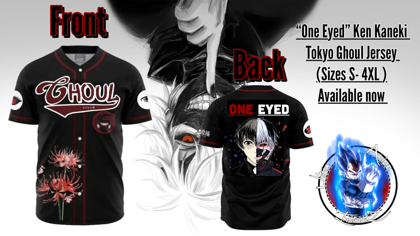 “One Eyed” Kaneki Tokyo Ghoul Jersey