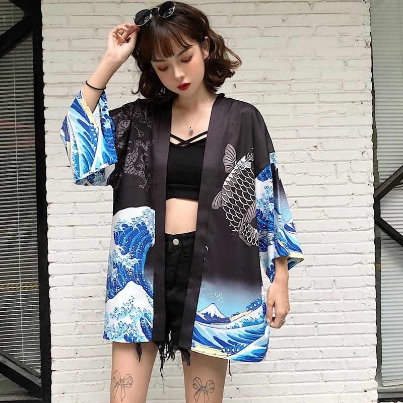 Traditional Anime Kimono Cardigan