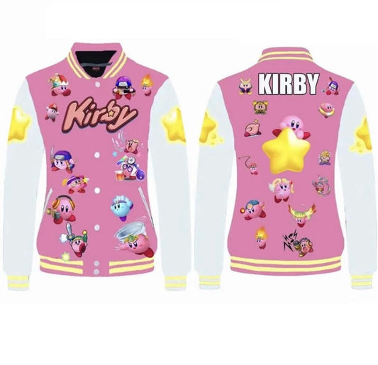 Kirby Pokemon Varsity Jacket