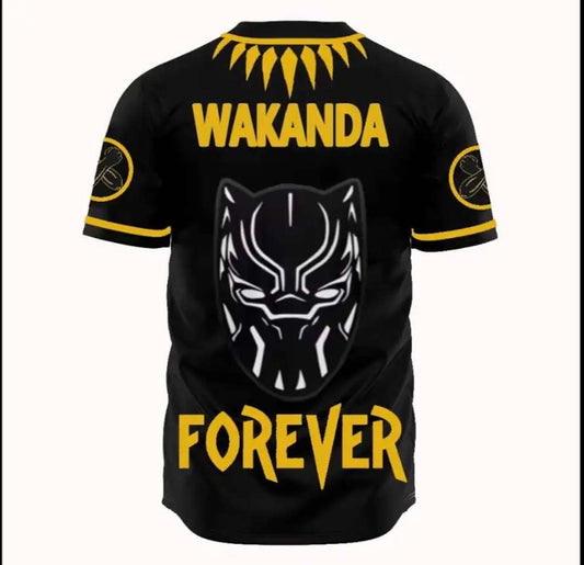 “Wakanda Forever “ - Black Panther Custom Jersey