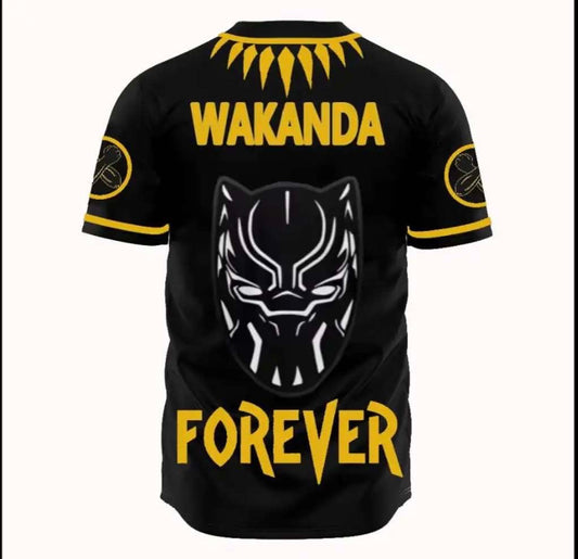 “Wakanda Forever “ - Black Panther Custom Jersey