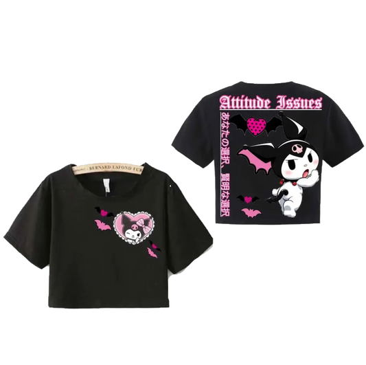 “Queen Kuromi” - Sanrio Crop Top
