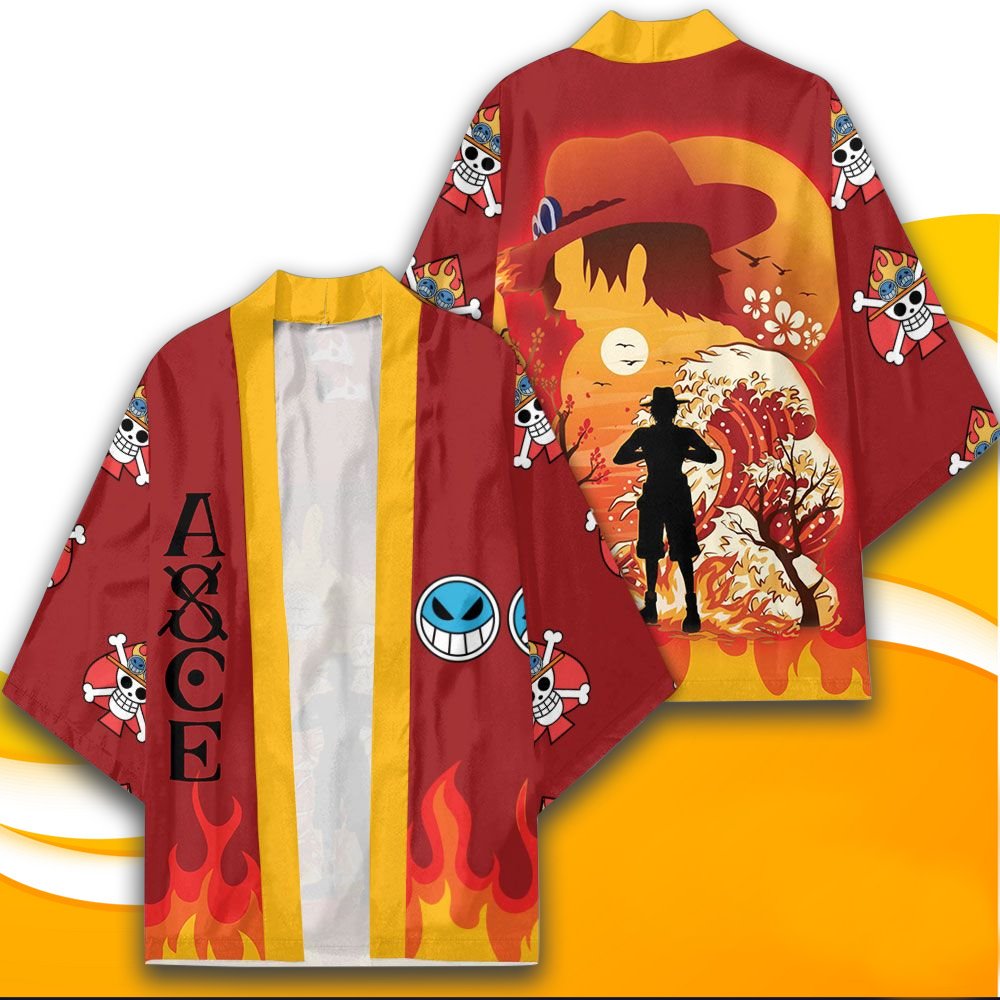 “Portas D. Ace “ One Piece x Kimono