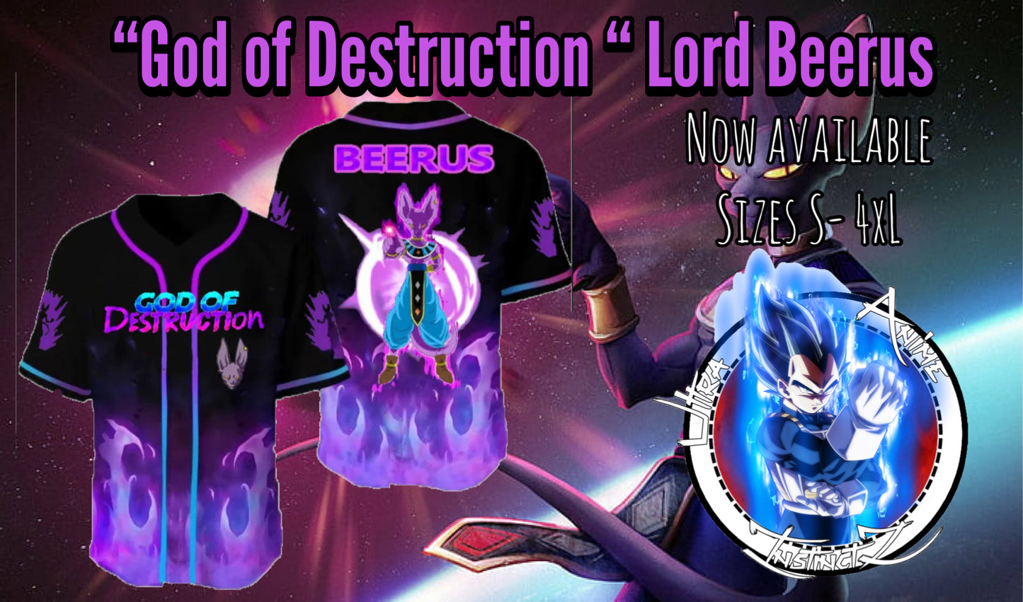 “Lord Beerus” - God of Destruction DBZ Jersey