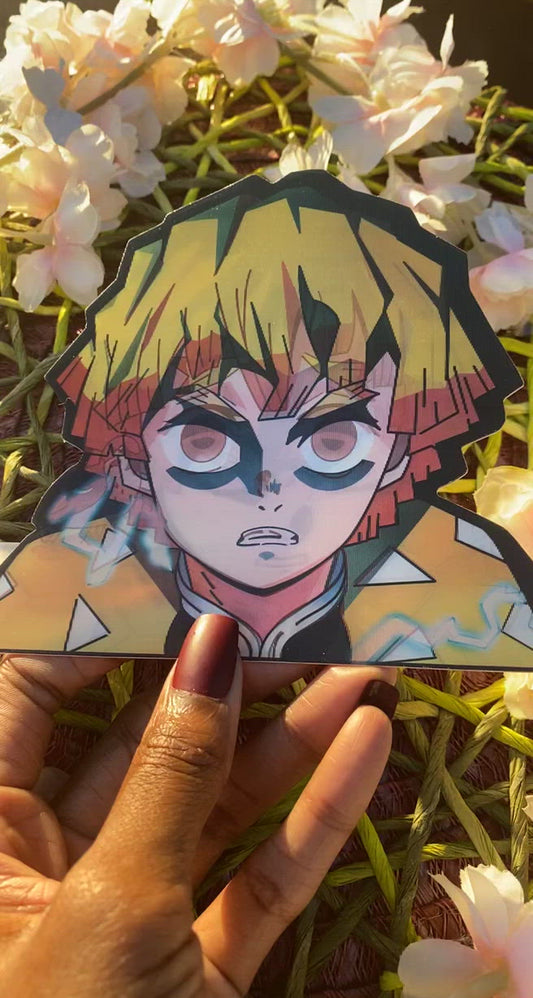 Zenitsu "Thunder Breathing"- Custom Anime Decal