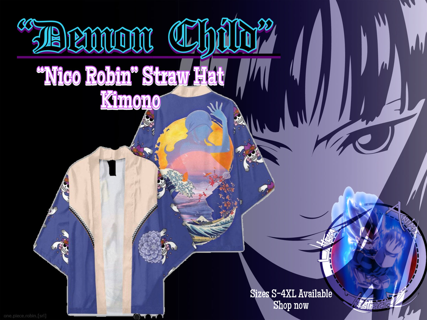 “Nico Robin”x One Piece Kimono