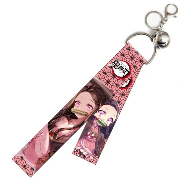 Anime Character Wristlet Keychains