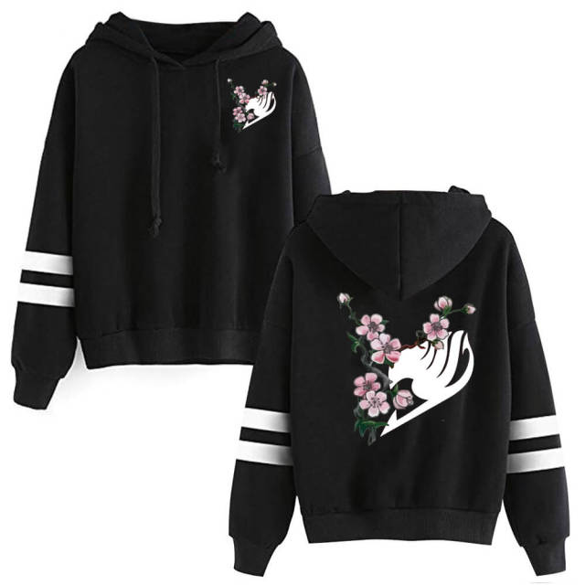 Hoodie Fairy Tail  Long Sleeves Streetwear  Loose Pullover